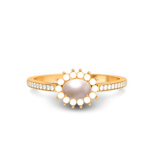 Pearl Panchdhatu Ring