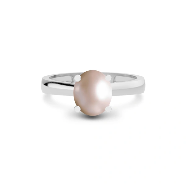 Pearl Platinum Ring