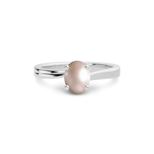 Pearl Platinum Ring