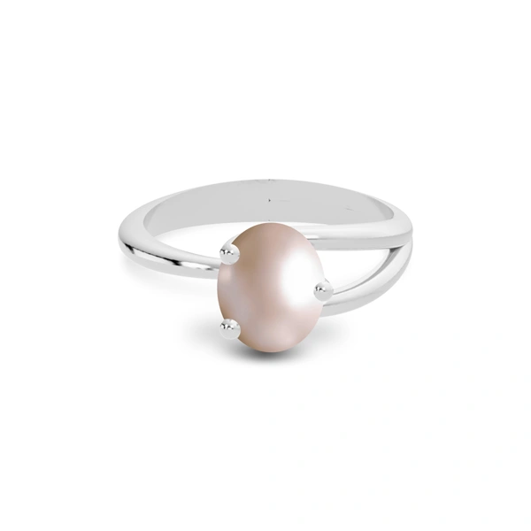 Pearl Platinum Ring
