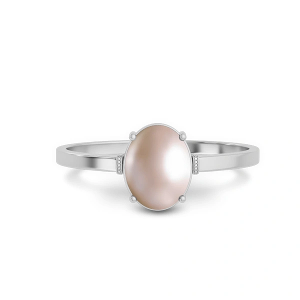Pearl Platinum Ring