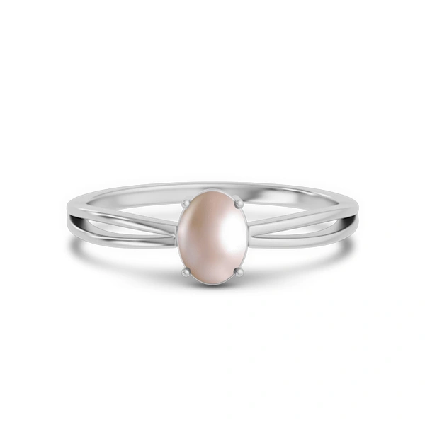 Pearl Platinum Ring