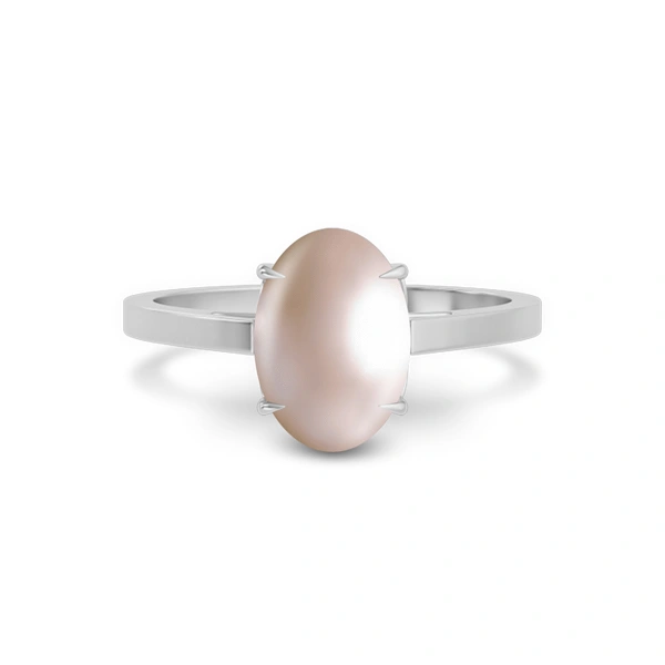 Pearl Platinum Ring