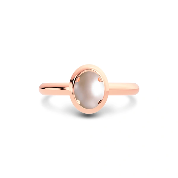 Pearl Rose Gold Ring