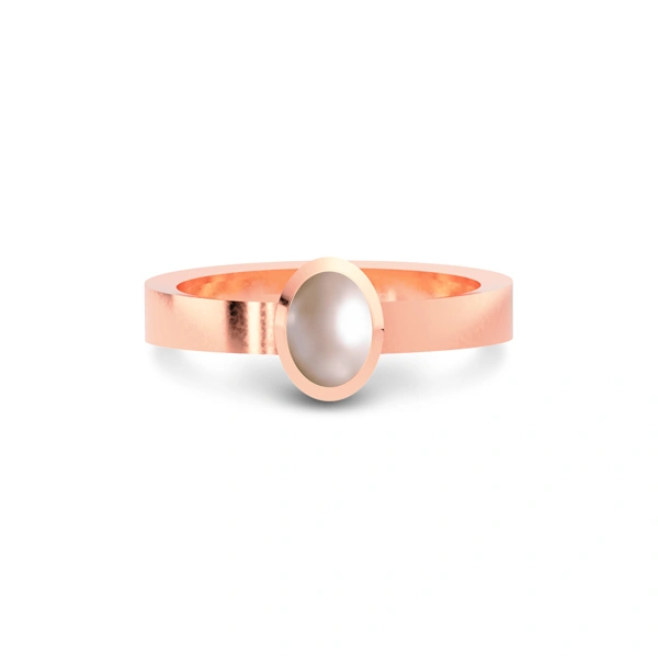 Pearl Rose Gold Ring