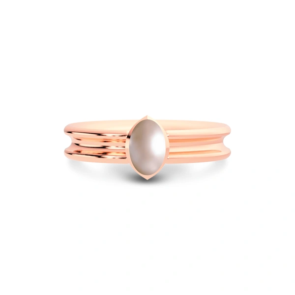 Pearl Rose Gold Ring