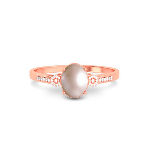 Pearl Rose Gold Ring
