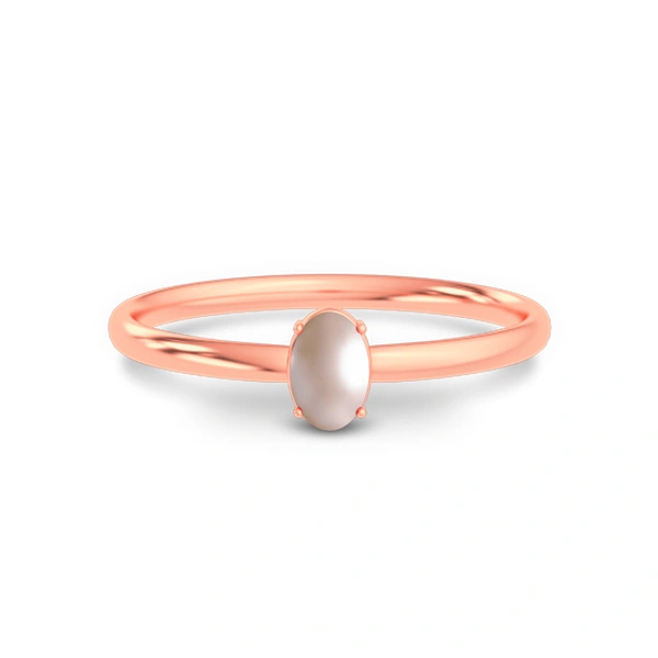 Pearl Rose Gold Ring