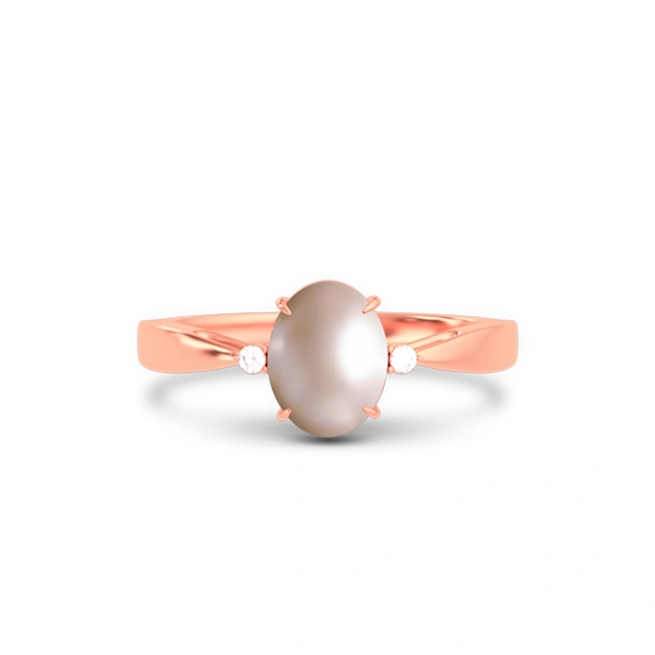 Pearl Rose Gold Ring
