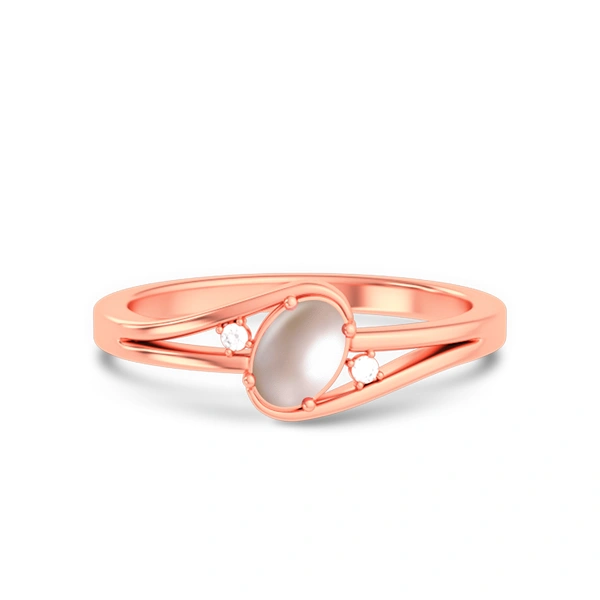 Pearl Rose Gold Ring