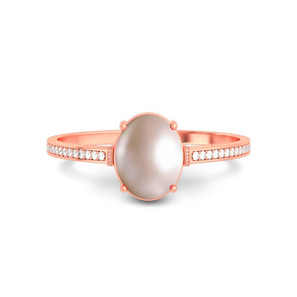 Pearl Rose Gold Ring