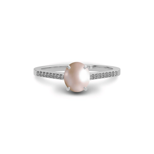 Pearl Sterling Silver Ring