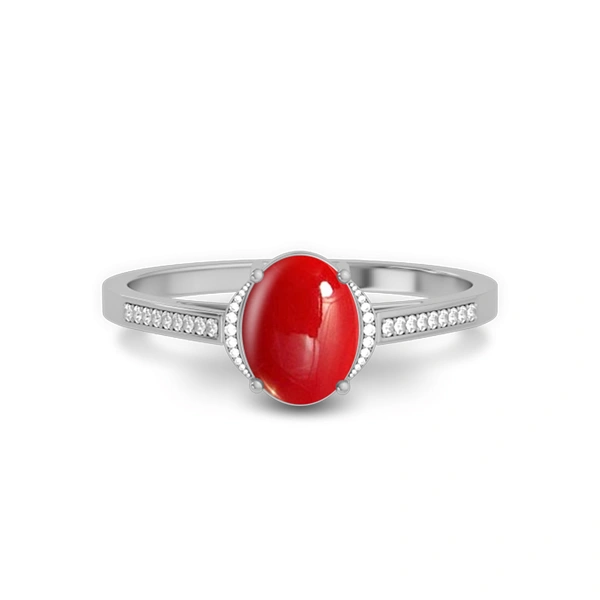 Red Coral Sterling Silver Ring R53