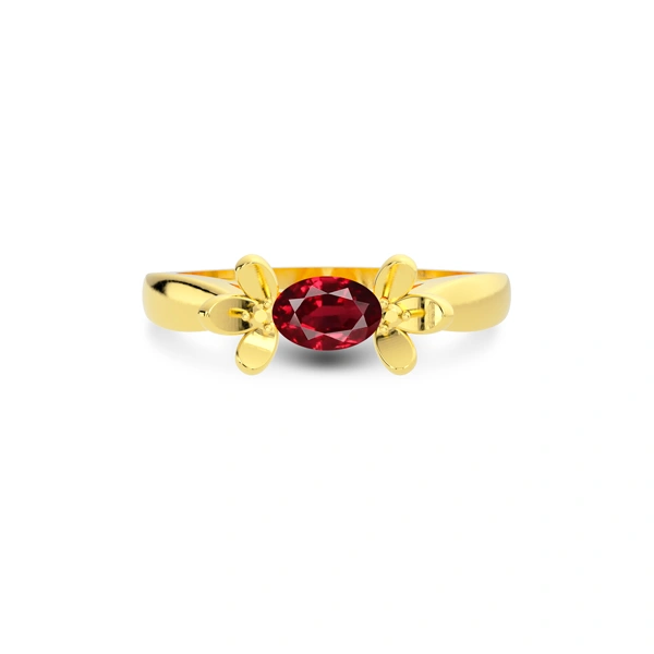 Ruby Gold Ring R12