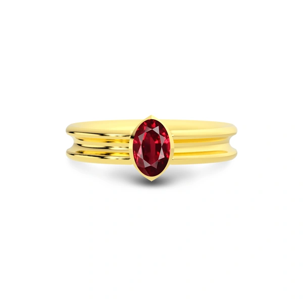 Ruby Gold Ring R24