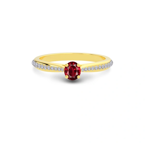 Ruby Gold Ring R25