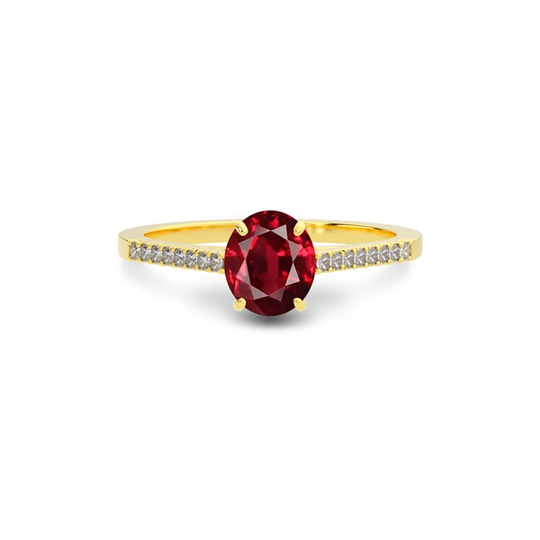 Ruby Gold Ring R28