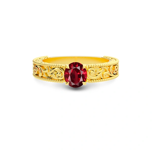 Ruby Gold Ring R33