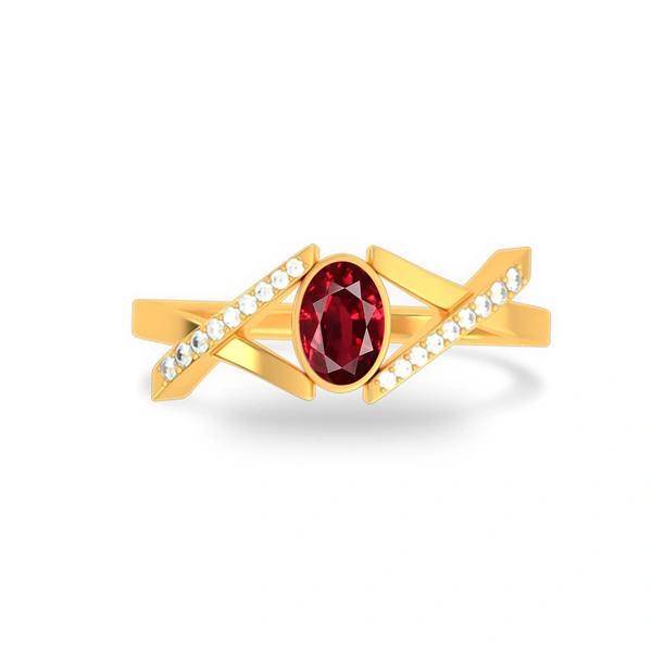 Ruby Gold Ring R36
