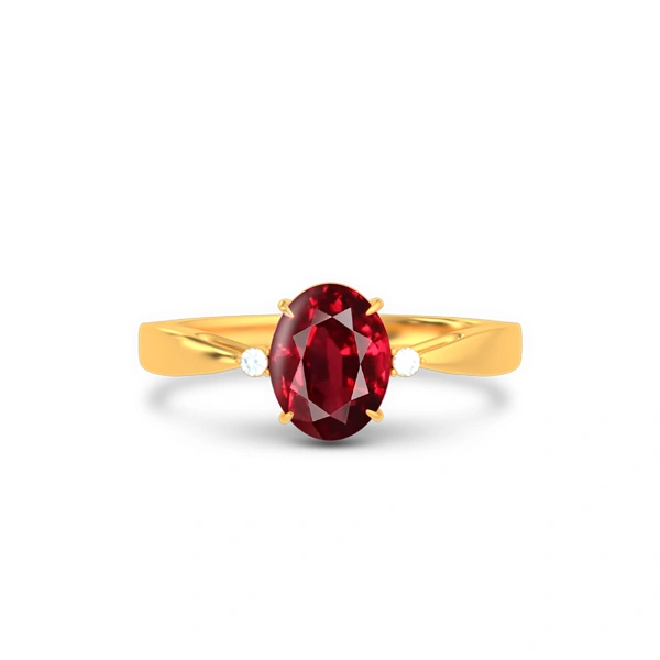 Ruby Gold Ring R42