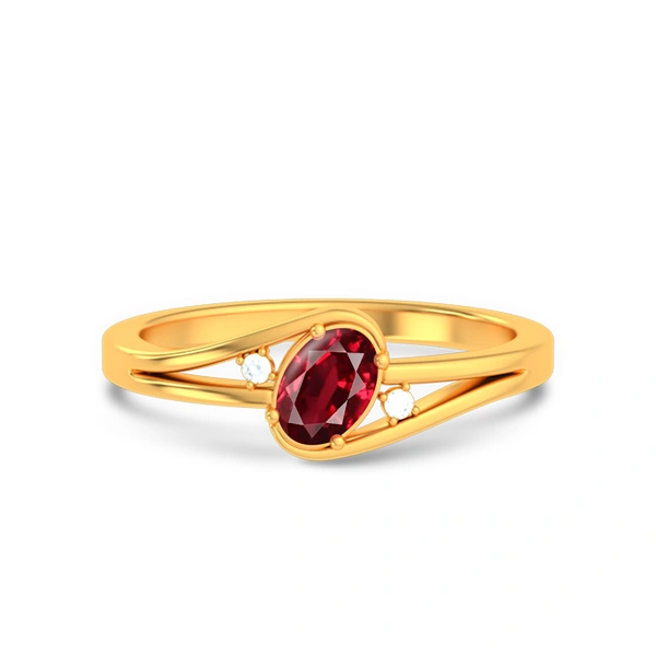Ruby Gold Ring R44