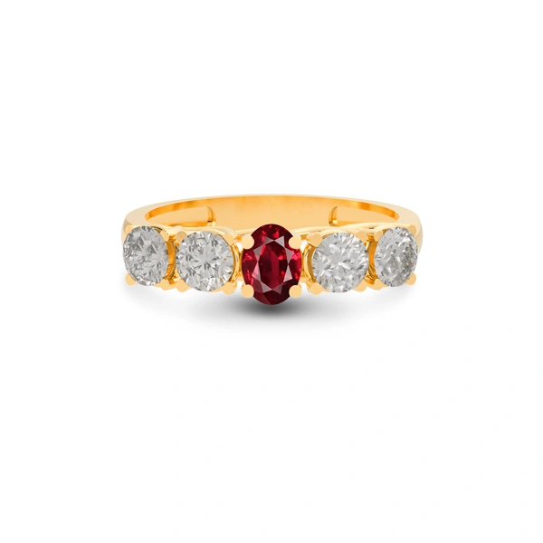 Ruby Panchdhatu Ring R10