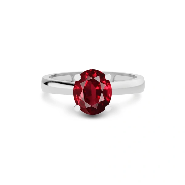 Ruby Platinum Ring R7
