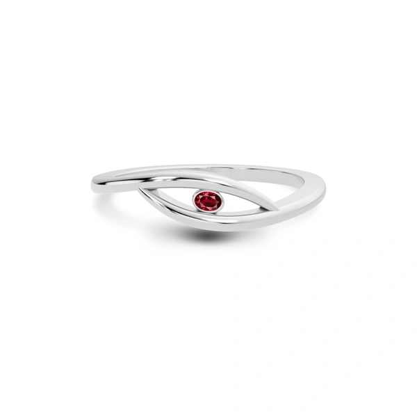 Ruby Platinum Ring R9