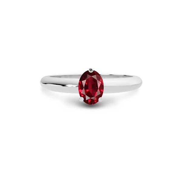 Ruby Platinum Ring R13