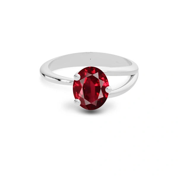 Ruby Platinum Ring R19