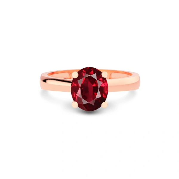 Ruby Rose Gold Ring R7