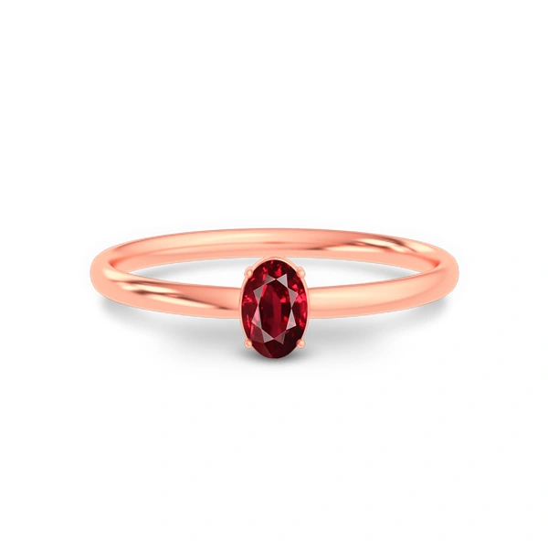 Ruby Rose Gold Ring R39