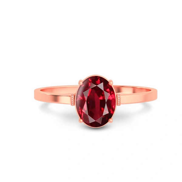 Ruby Rose Gold Ring R41