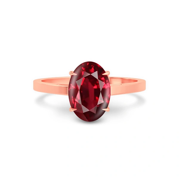 Ruby Rose Gold Ring R49