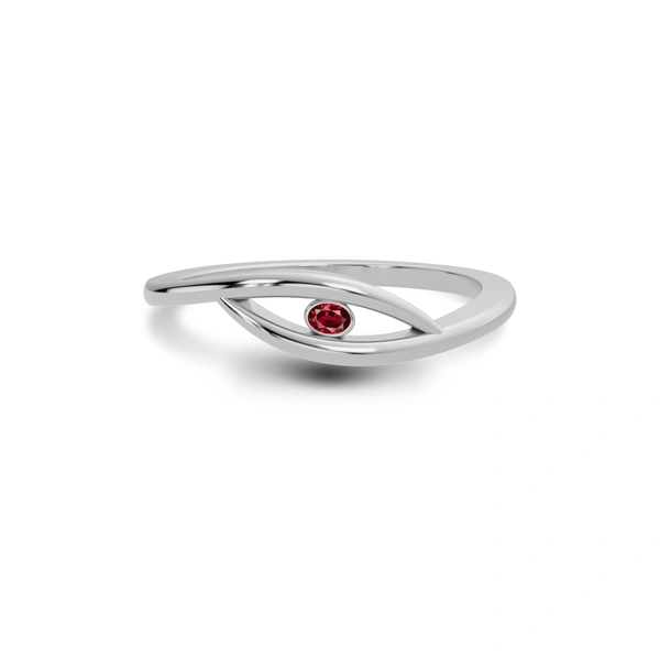 Ruby Sterling Silver Ring R9
