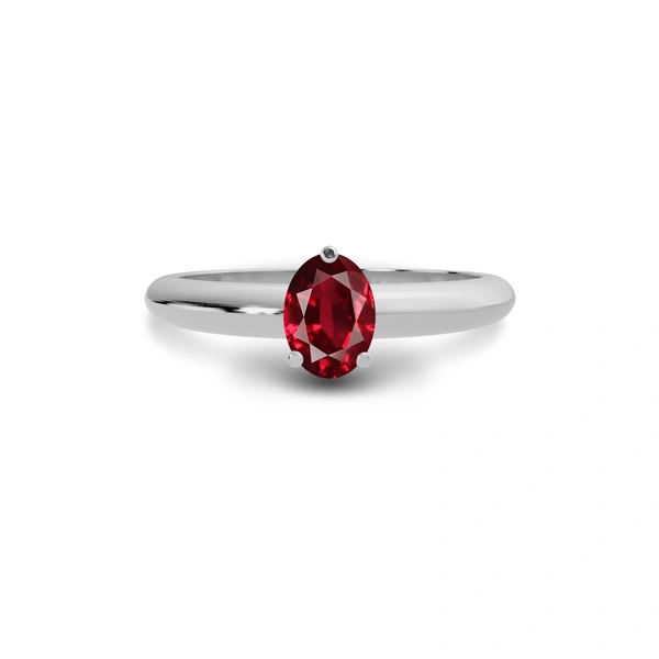 Ruby Sterling Silver Ring R13