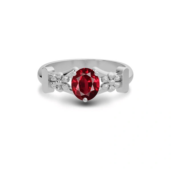 Ruby Sterling Silver Ring R18