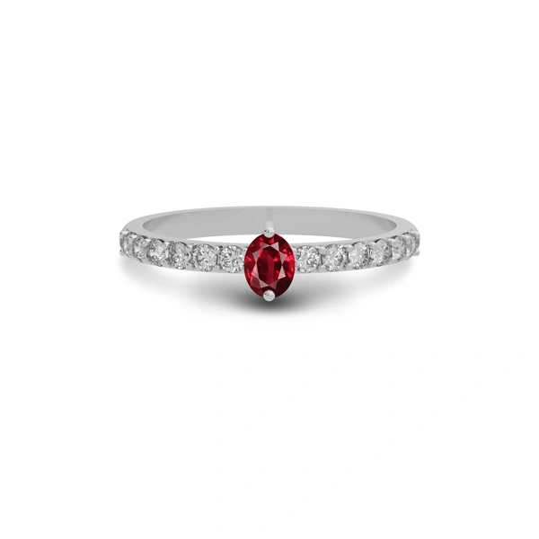 Ruby Sterling Silver Ring R20