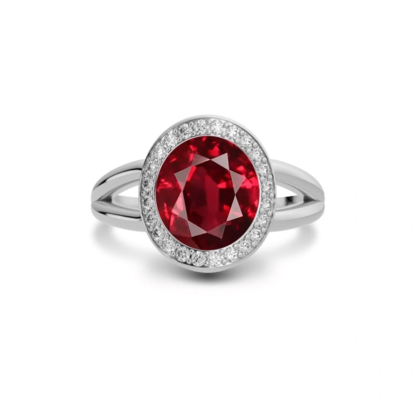 Ruby Sterling Silver Ring R21