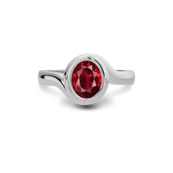 Ruby Sterling Silver Ring R22