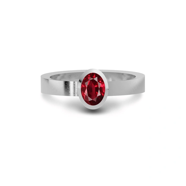 Ruby Sterling Silver Ring R23
