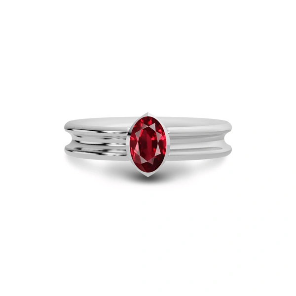 Ruby Sterling Silver Ring R24