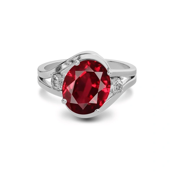 Ruby Sterling Silver Ring R26
