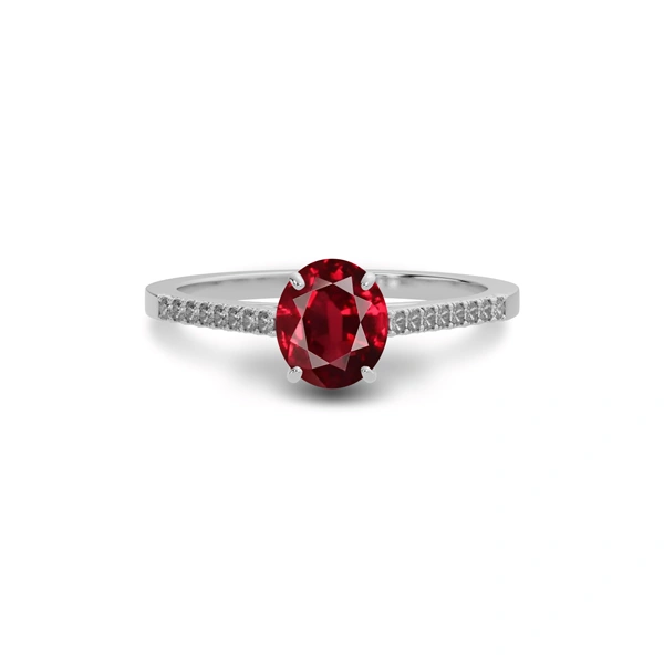 Ruby Sterling Silver Ring R28