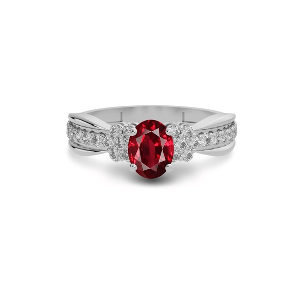 Ruby Sterling Silver Ring R31