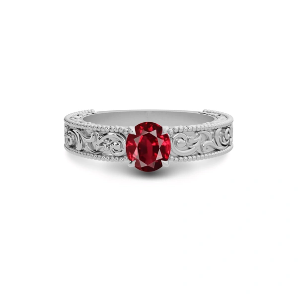 Ruby Sterling Silver Ring R33
