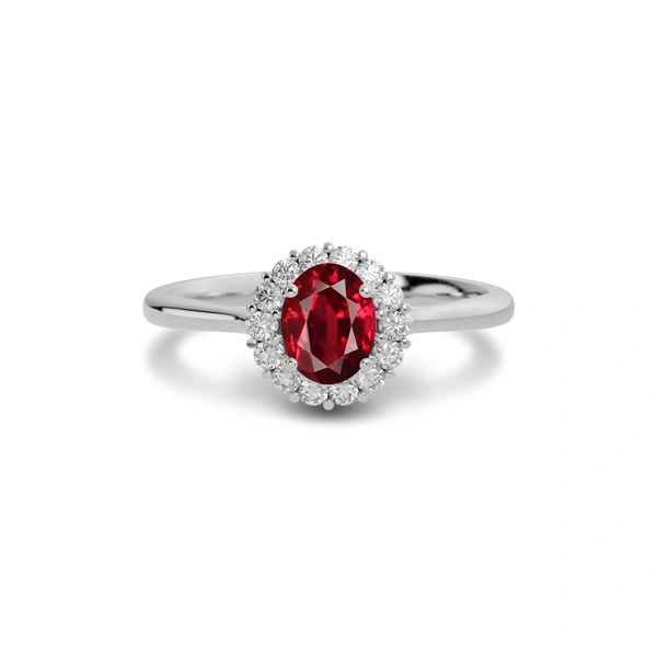 Ruby Sterling Silver Ring R35