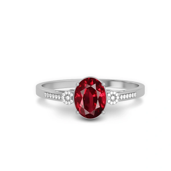 Ruby Sterling Silver Ring R37