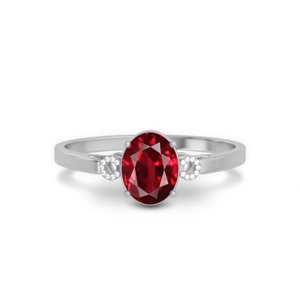 Ruby Sterling Silver Ring R38