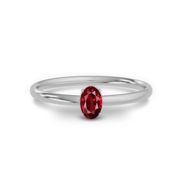 Ruby Sterling Silver Ring R39